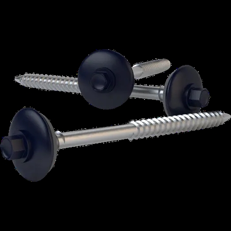 Swisspearl tagskrue m/EPDM skive 6x100 mm sortblå 400 stk