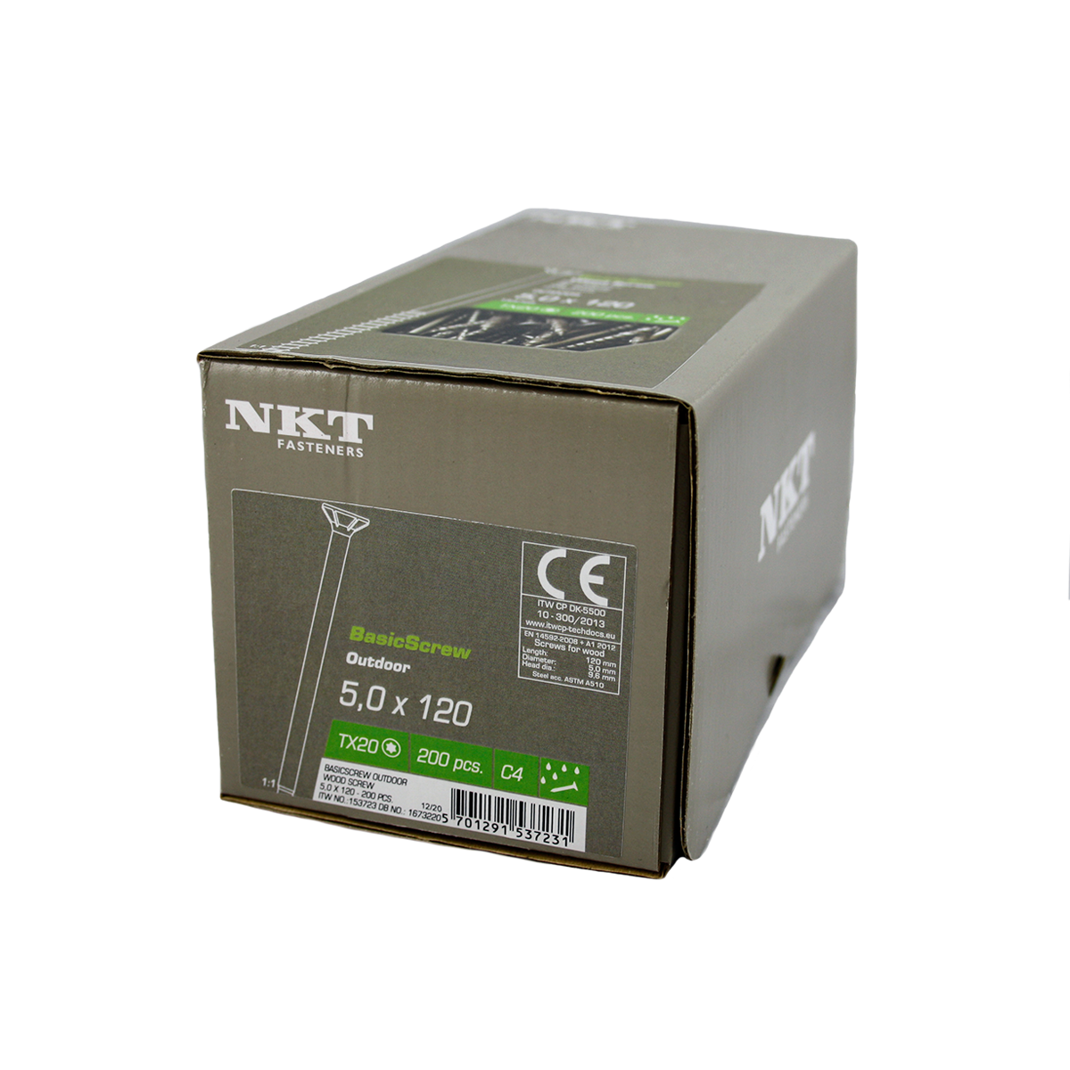 NKT Basic Outdoor skrue 5,0x120 mm • Nettrælasten