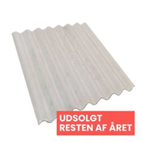 Bølgeplade Fibercement P-6 - naturgrå