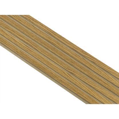 I-Wood Basic Original akustikpanel, brun olieret, brun filt og lys kerne, egefiner, 16 x 300 mm 