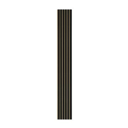I-Wood Basic Original akustikpanel, sortmalet, brun filt og sort kerne, egefiner, 17 x 300 mm 
