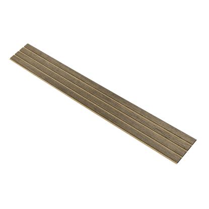 I-Wood Medio+ 4-lamel akustikpanel, sort olieret, brun filt og sort kerne, egefiner, 17 x 300 mm