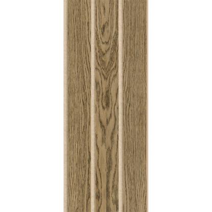 I-Wood Medio+ 3-lamel akustikpanel, mørkebrun olieret, beige filt og lys kerne, egefiner, 16 x 300 mm