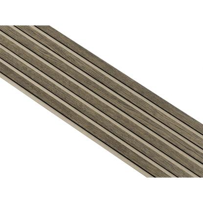 I-Wood Basic Original akustikpanel, sort olieret, beige filt og sort kerne, egefiner, 17 x 300 mm 