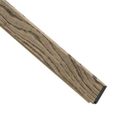 I-Wood UniPanel afslutningsliste, sort olieret, sort kerne, egefiner, 17 x 55 x 2780 mm