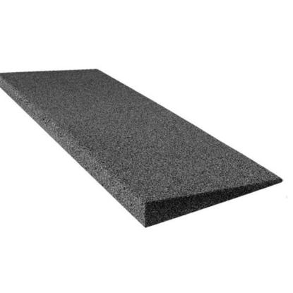 RIAS UniSoft kantliste til gummifliser, sort - 10 x 25 x 30 cm