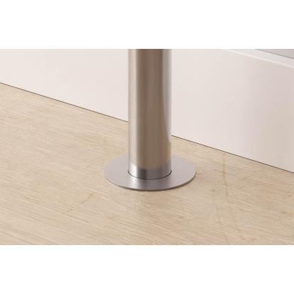 Pergo radiator rosetter, rustfrit stål, Ø18 mm - 2 stk.