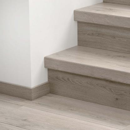 Pergo vinyl trappeafdækning/trappeforkantsprofil, Grey Valley Oak, 1484 x 146 x 62 mm