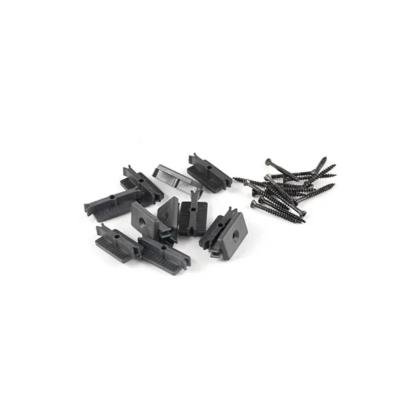 Kirkedal clips til Heimdal og SOLID, black, 20x40 mm - 100 stk