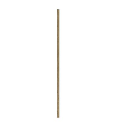 I-Wood afslutningsliste til akustikpanel, mørkebrun olieret, beige filt og lys kerne, egefiner, 16 x 42 x 2780 mm