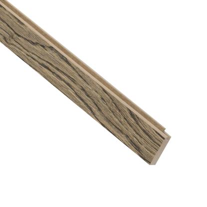 I-Wood UniPanel afslutningsliste, sort olieret, lys kerne, egefiner, 16 x 55 x 2780 mm