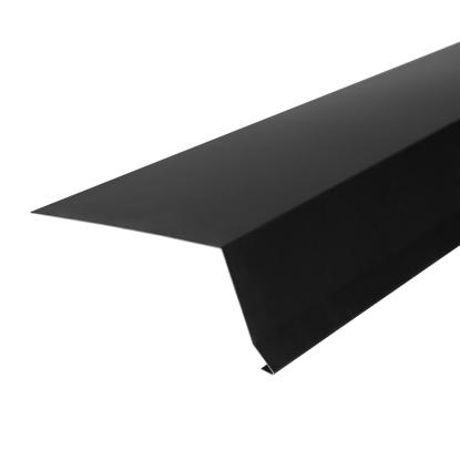GTBUILD tagfod, 100 mm uden asfalt, sort zink
