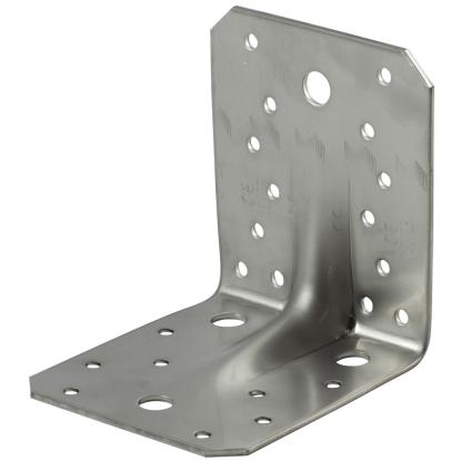 SIMA vinkelbeslag V4 med rib, rustfri A2 - 105 x 105 x 2,5 x 90 mm