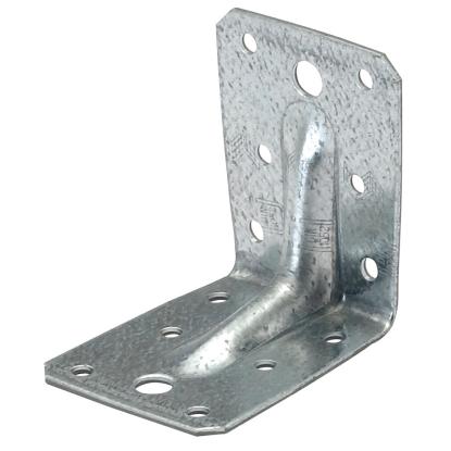 SIMA vinkelbeslag V7 med rib, pregalvaniseret, 70 x 70 x 2,0 x 55 mm