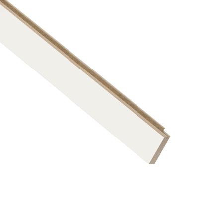 I-Wood UniPanel afslutningsliste, hvidmalet, lys kerne, folie, 16 x 55 x 2780 mm