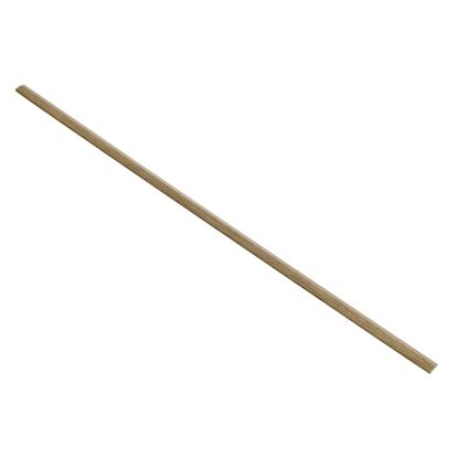 I-Wood afslutningsliste til akustikpanel, mørkebrun olieret, beige filt og lys kerne, egefiner, 16 x 42 x 2400 mm