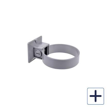 Plastmo plastrørholder, grå