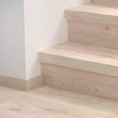 Pergo vinyl trappeafdækning/trappeforkantsprofil, Modern Grey Oak, 1236 x 122 x 62 mm