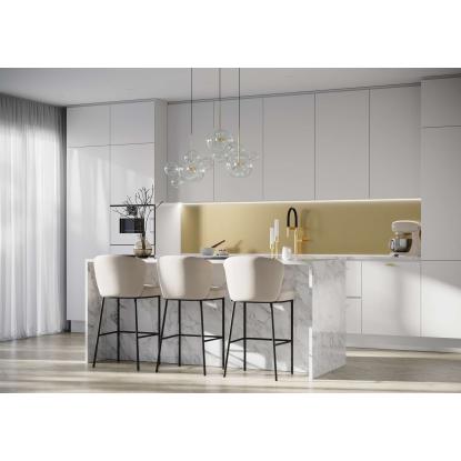Fibo Kitchen Board vægplade, 10 x 600 x 580 mm, gold metal - 2 stk.