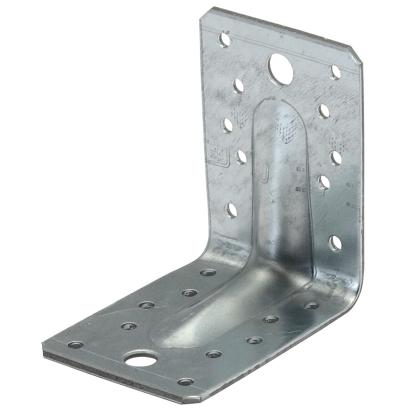 SIMA vinkelbeslag V2 G55 med rib, varmforsinket, 90 x 90 x 2,5 x 65 mm