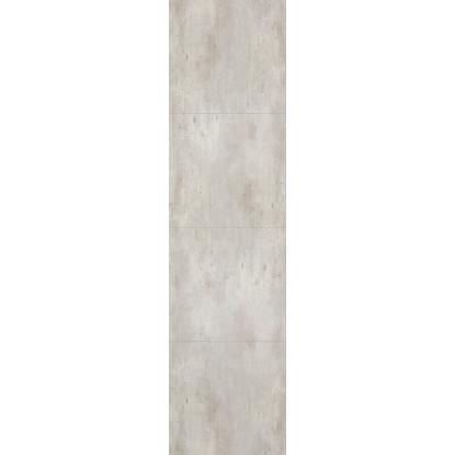 Fibo Cement vådrumspanel med 60 x 60 cm fliselook, 10 x 600 x 2400 mm, cracked cement silk