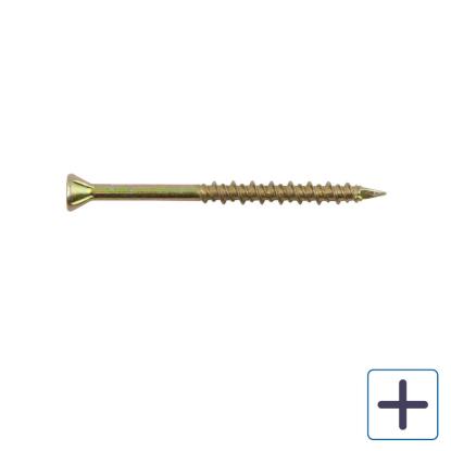 NKT Monta-Flex montageskrue, TX20, gulkromateret, 4,2 mm - 200 stk.