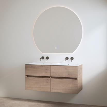 Best Design Bora One-Box møbelsæt med vask uden hanehuller, træ, 120 cm
