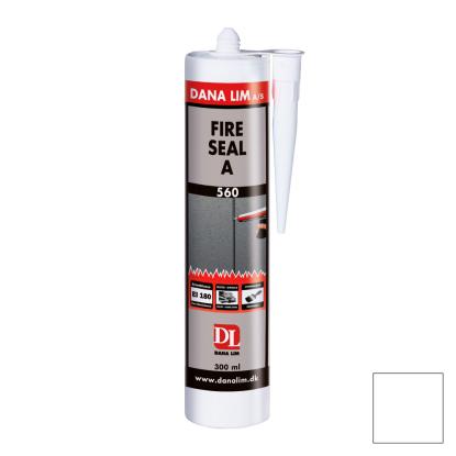Dana Lim Fire Seal A 560 brandfugemasse i patron, hvid - 300 ml