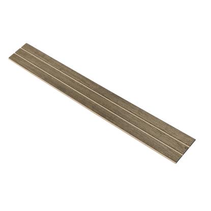 I-Wood Basic 3-lamel akustikpanel, sort olieret, beige filt og sort kerne, egefiner, 17 x 300 mm 