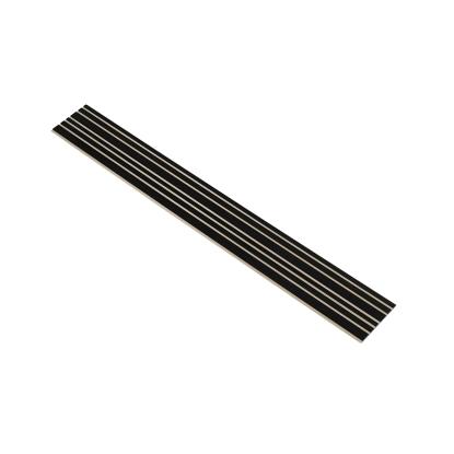 I-Wood Basic Mixed akustikpanel, sortmalet, beige filt og sort kerne, egefiner, 17 x 300 mm 