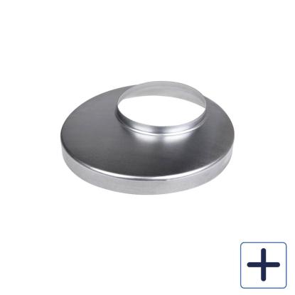 Plastmo Zink brøndkrave, Ø150 mm