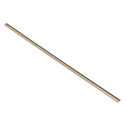 I-Wood afslutningsliste til akustikpanel, ubehandlet natur, sort filt og lys kerne, egefiner, 16 x 42 mm