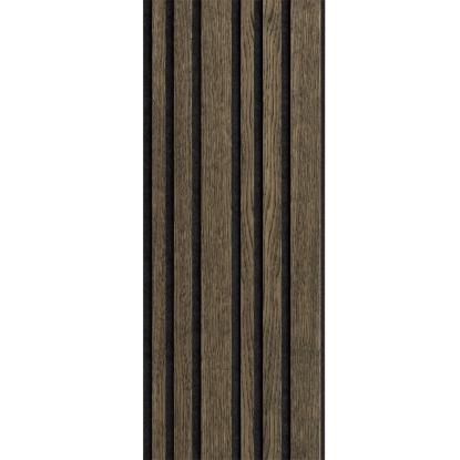 I-Wood Basic Mixed akustikpanel, sort olieret, sort filt og sort kerne, egefiner, 17 x 300 mm 