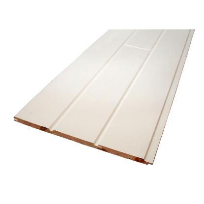 Frøslev TGV 4019 lofts-og vægprofil med faset endenot, 19 x 125 x 4500 mm, A-kvalitet fyr, hvid