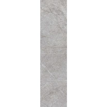 Fibo Stone vådrumspanel med 60 x 60 cm fliselook, 10 x 600 x 2400 mm, polished stone high gloss