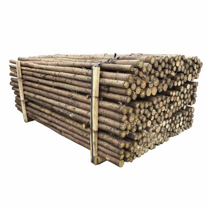 NORDIC FENCE raftehegnspakke med bark, 7 fag, 180 cm x 12,6 meter