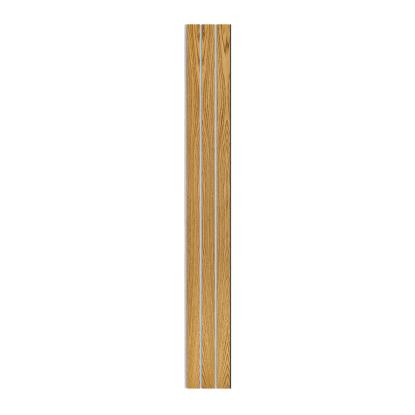 I-Wood Medio+ 3-lamel akustikpanel, brun olieret, grå filt og sort kerne, egefiner, 17 x 300 mm