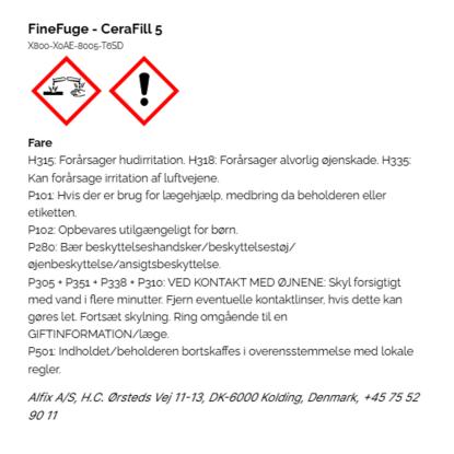 Alfix FineFuge CeraFill 5 flisefuge, brillanthvid - 5 kg