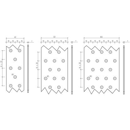 SIMA vindgitterbånd PL, pregalvaniseret, 80 x 1,5 mm - 25 meter