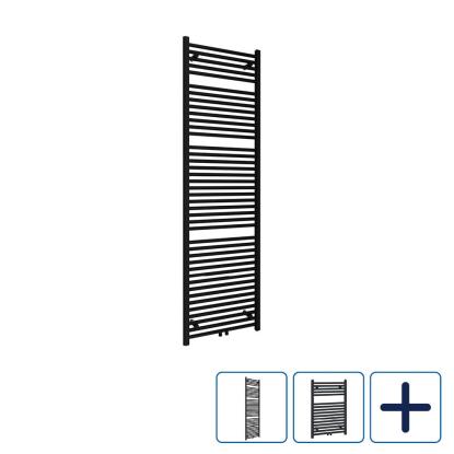 Best Design Zero håndklædetørrer, mat sort