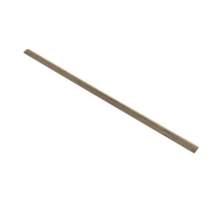 I-Wood afslutningsliste til 4-lamel akustikpanel, sort olieret, beige filt og sort kerne, egefiner, 17 x 67 mm