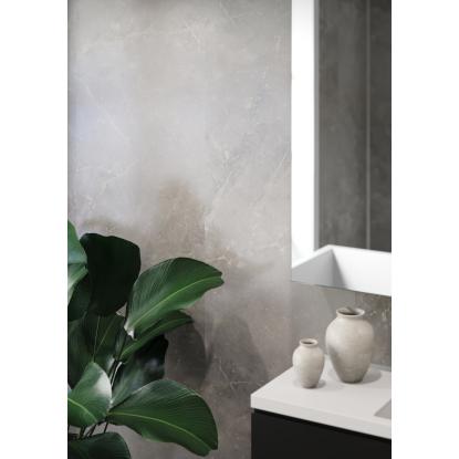 Fibo Stone vådrumspanel, 10 x 600 x 2400 mm, brown marble silk