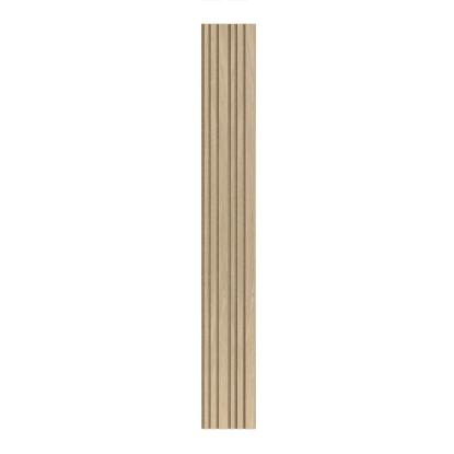 I-Wood Medio+ Mixed akustikpanel, hvid olieret, brun filt og lys kerne, egefiner, 16 x 300 mm