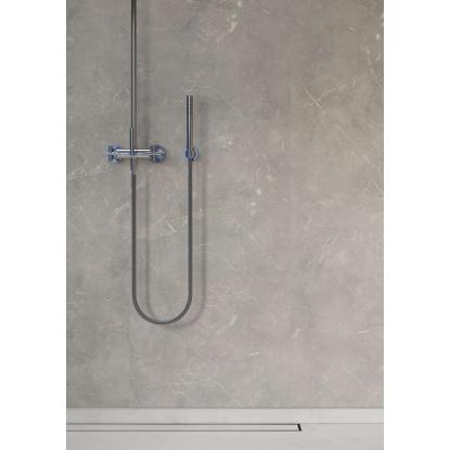 Fibo Stone vådrumspanel, 10 x 600 x 2400 mm, grey marble silk