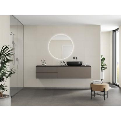 Fibo Stone vådrumspanel med 60 x 60 cm fliselook, 10 x 600 x 2400 mm, sahara extra matt