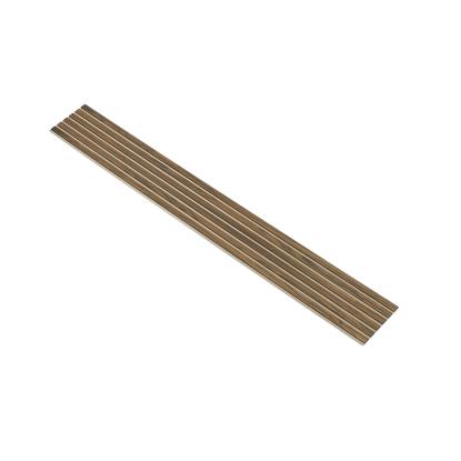 I-Wood Medio+ Original akustikpanel, klar olieret, beige filt og sort kerne, valnøddefiner, 17 x 300 mm