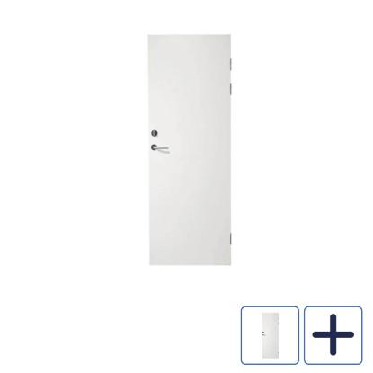 Swedoor Master BD30M branddør, 40 mm, hvid, 82,5 x 204 cm (9x21)
