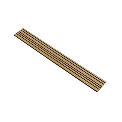 I-Wood Basic Mixed akustikpanel, klar olieret, sort filt og sort kerne, egefiner, 17 x 300 mm 
