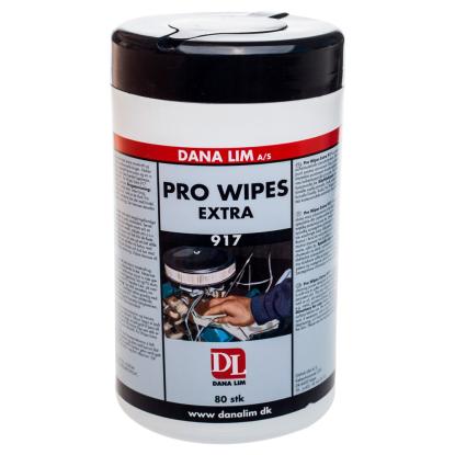 Dana Lim Pro Wipes Extra 917 renseservietter i dispenserdåse - 80 stk.
