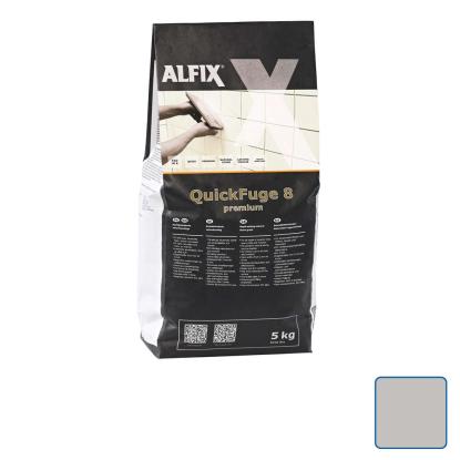 Alfix QuickFuge Premium 8 naturstensfuge, Manhattan stålgrå - 5 kg